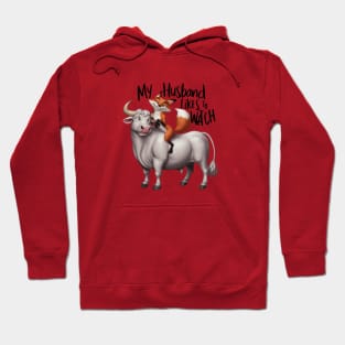 My husband likes to watch vixen bull rider Hoodie